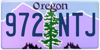 OR license plate 972NTJ