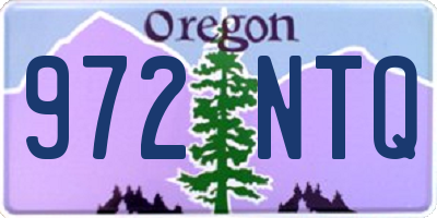 OR license plate 972NTQ