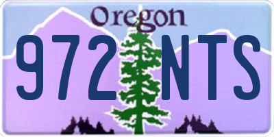 OR license plate 972NTS