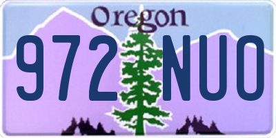 OR license plate 972NUO