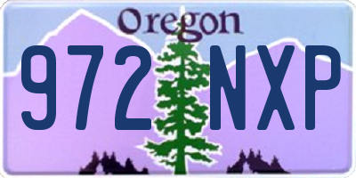OR license plate 972NXP