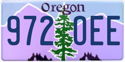OR license plate 972OEE