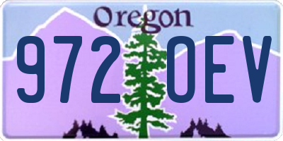OR license plate 972OEV