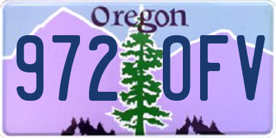 OR license plate 972OFV