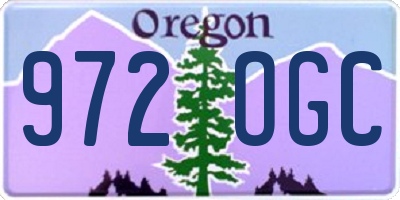 OR license plate 972OGC