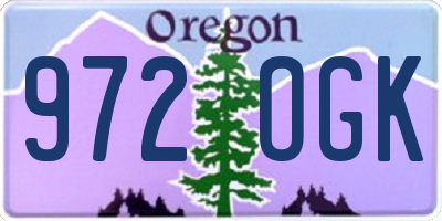 OR license plate 972OGK