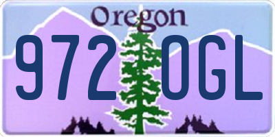 OR license plate 972OGL
