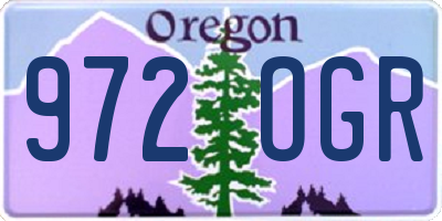 OR license plate 972OGR
