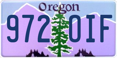 OR license plate 972OIF