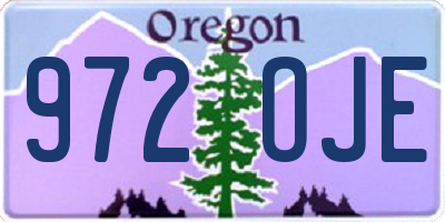 OR license plate 972OJE