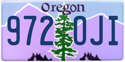 OR license plate 972OJI