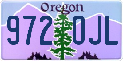 OR license plate 972OJL