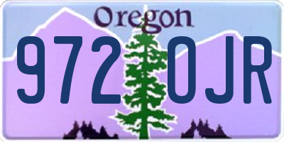 OR license plate 972OJR