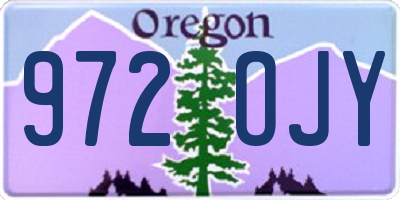 OR license plate 972OJY