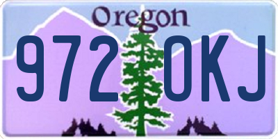 OR license plate 972OKJ
