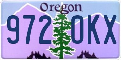 OR license plate 972OKX