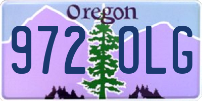 OR license plate 972OLG