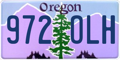 OR license plate 972OLH