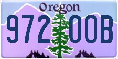 OR license plate 972OOB