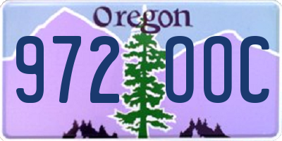 OR license plate 972OOC