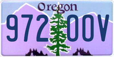 OR license plate 972OOV