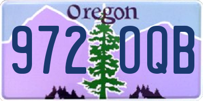 OR license plate 972OQB