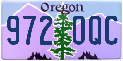 OR license plate 972OQC