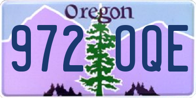OR license plate 972OQE