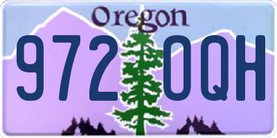 OR license plate 972OQH