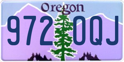 OR license plate 972OQJ