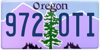 OR license plate 972OTI