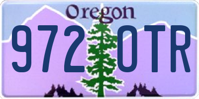 OR license plate 972OTR