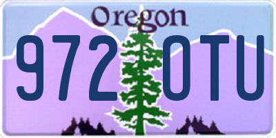 OR license plate 972OTU