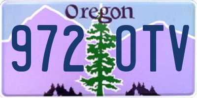 OR license plate 972OTV