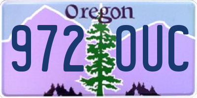 OR license plate 972OUC