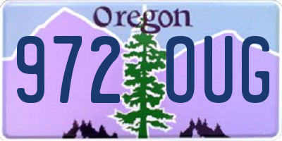 OR license plate 972OUG