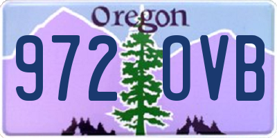OR license plate 972OVB