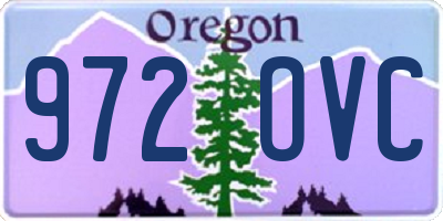 OR license plate 972OVC