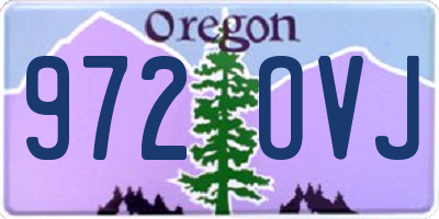 OR license plate 972OVJ