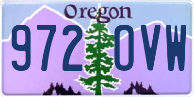 OR license plate 972OVW