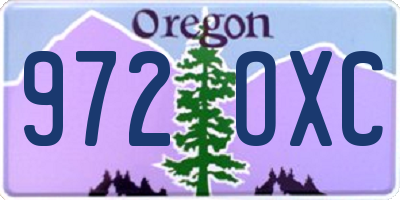OR license plate 972OXC