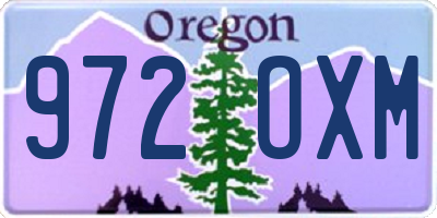 OR license plate 972OXM