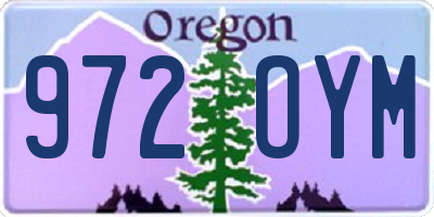 OR license plate 972OYM