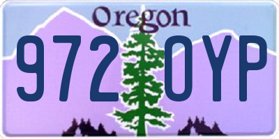 OR license plate 972OYP