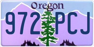 OR license plate 972PCJ