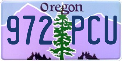 OR license plate 972PCU