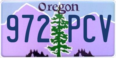 OR license plate 972PCV