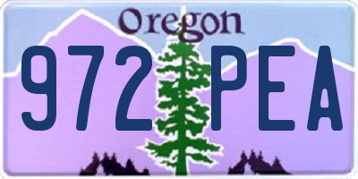 OR license plate 972PEA