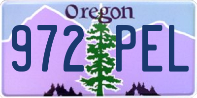 OR license plate 972PEL