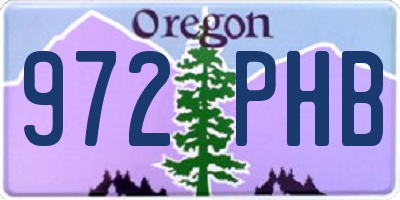 OR license plate 972PHB